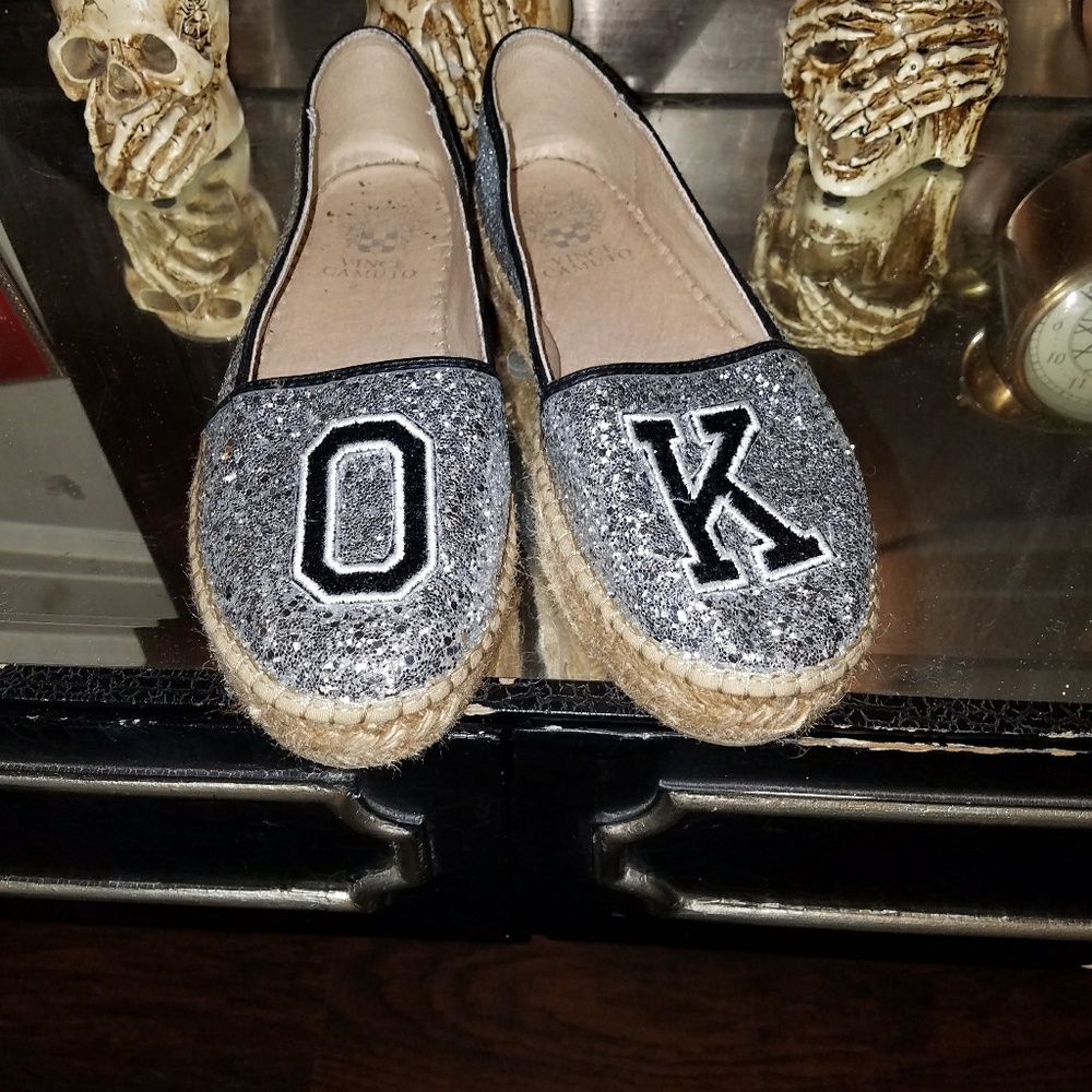 glittery Vince camuto slip on shoes